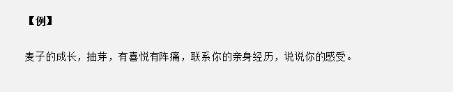 安徽公务员面试真题天天练：看麦子的成长过程，联系你的经历谈感受